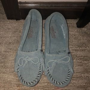 Blue Women’s Minnetonka Moccasins